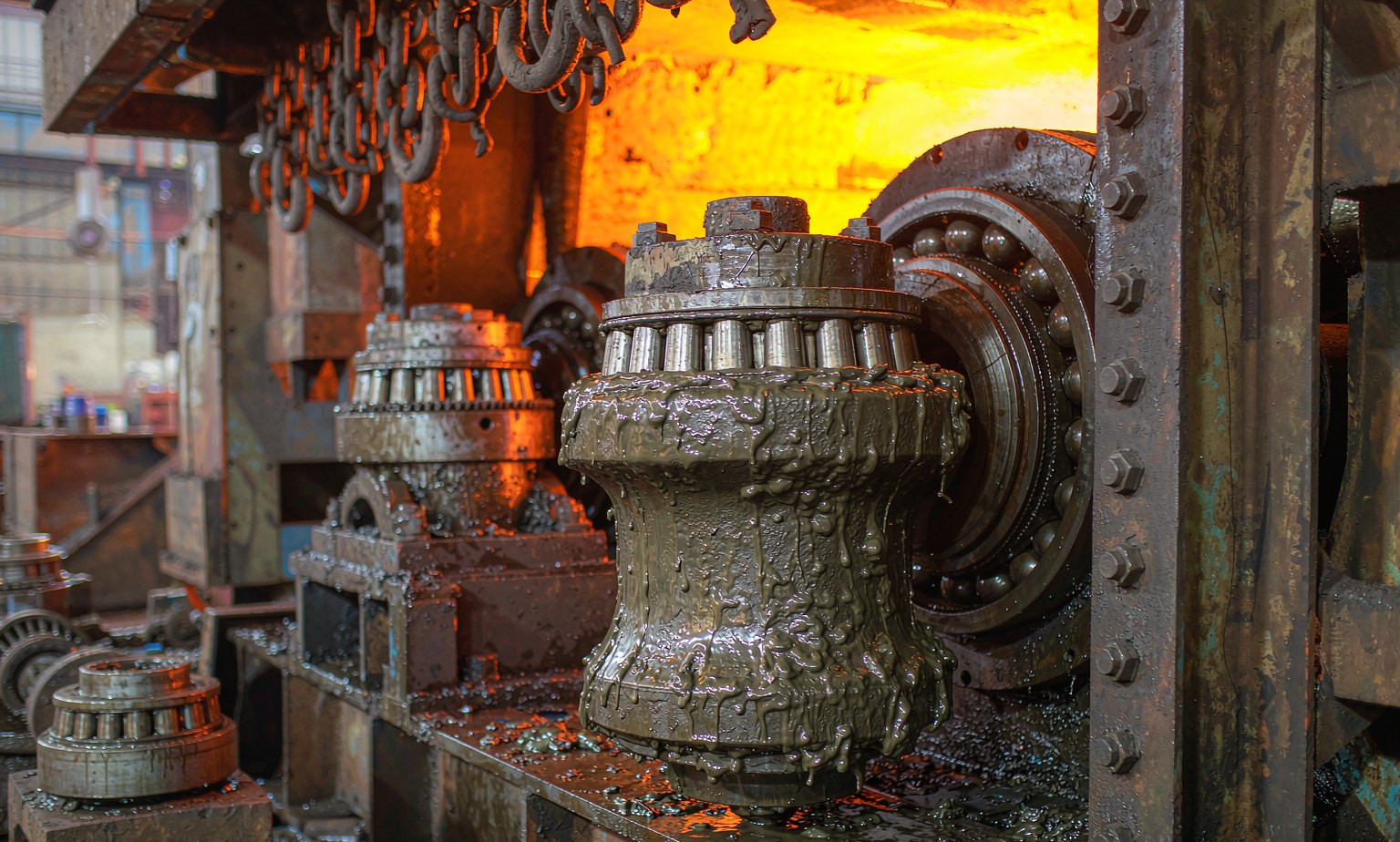 Steel mill high-temperature bearings